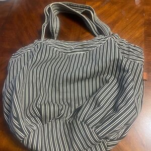 VTG Y2K Stripped Black and White Women's American Eagle Tote Bag